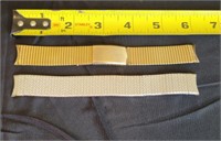 2 PC WATCH BANDS, GOLD/SILVER TONE
