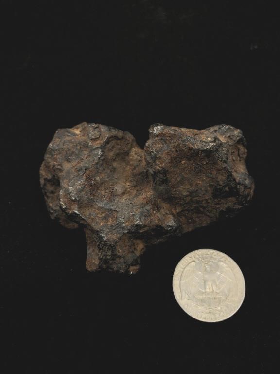 Natural Iron Meteorite 356.6 Grams 3x2 Inches