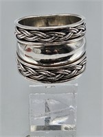 925 STERLING RING SIZE 11.5 - 12.66 GRAMS