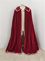 RED VELEVET CAPE BY A. VOURA COSTUMES TORONTO