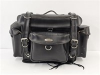 POWER TRIP LEATHER MOTORCYCLE SIDE BAG