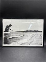 Godzilla Vs LA Framed & Signed Lithograph