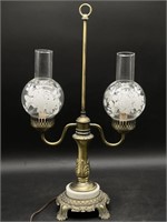 Beautiful Vintage Double Light Lamp