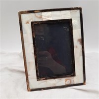 Vintage Silverplate & Mother of Pearl Pic Frame