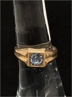 Vintage Men’s Ring 1/30 14k RG Size 11.