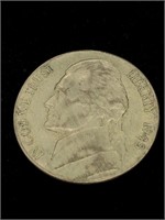 Vintage 1945-S 5C Jefferson Silver Dollar Coin