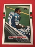 1989 Topps Traded Barry Sanders Rookie Card
