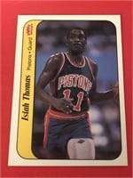 1986 Fleer Isiah Thomas Rookie Sticker Pistons HOF