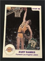 1985-86 Star Kurt Rambis Lakers Card
