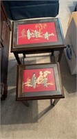 Asian themed stackable tables (3)