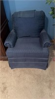 Pembroke navy armchair with  3 Ralph Lauren,