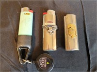 3 PC BIC LIGHTER CASES, HARLEY DAVIDSON, &