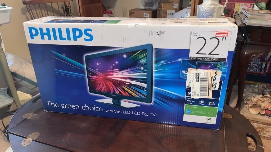 Brand new in the box Phillips 22 inch LCD TV