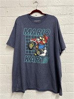 Mario Kart Motorcycle Grid Tee Shirt 2XL