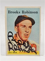 AUTOGRAPHED BROOKS ROBINSON 1958 TOPPS CARD