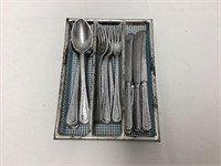 Child's Toy Flatware with Tray