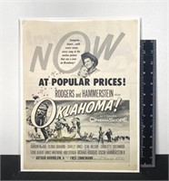 Oklahoma Poster Ad 1955