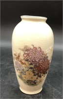 Vintage Floral God Trim Oriental 6" Vase
