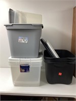Seven Storage Containers with Lids