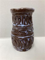 Signed Coil Pottery Vase
