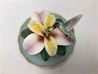 Daylight Orchid 3D Hummingbird Plate