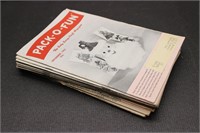Lot of 12 1960-61 Pack-O-Fun Magazines