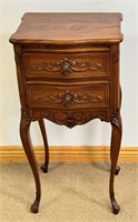 BEAUTIFUL 1930'S MAHOGANY TWO DRAWER END TABLE