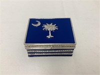 South Carolina State Flag Trinket Box