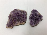 Two Amethyst Clusters