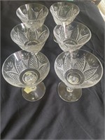 6 Small Waterford glasses