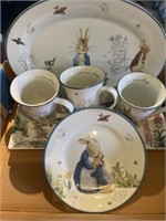 Beatrix Potter Peter Rabbit porcelain lot