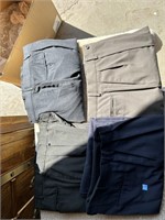 4 DRESS PANTS 1-W34 L32  3- W32 L32