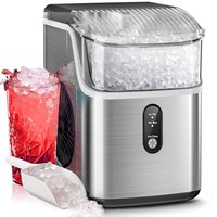 Nugget Ice Maker  35lbs/Day  Stainless Steel