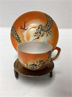Dragon Cup and Saucer with Stand