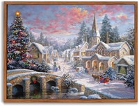$18  Winter Snowscape Canvas Art 8x10
