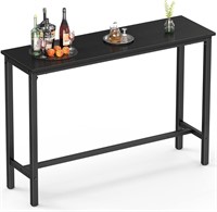 $130  Mr IRONSTONE Bar Table  53 High Top  Black