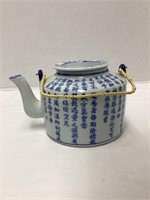 Blue and White Teapot