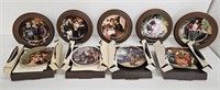 8 KNOWLES NORMAN ROCKWELL COLLECTOR PLATES- 9" DIA