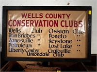 Wells County Conservation Clubs Display Board with