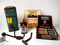 2 - Vintage Cigar Boxes, Advertising Tins