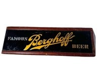 Famous Berghoff Beer Desk Plaque