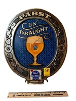 Pabst Blue Ribbon on Draught Advertising Plaque