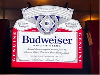 Budweiser King of Beers Lighted Advertising