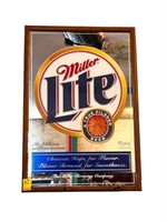 Miller Lite Union Made Mirrored and Framed