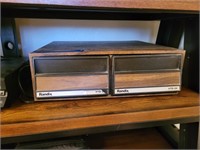 2 DR VHS TAPE HOLDER, 3 NEW VHS RECORDING TAPES &