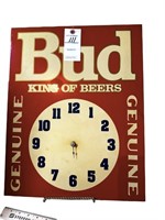 Bud Genuine King of Beers Battery Operated Clock