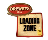 Drewrys Beer Loading Zone Plastic Sign (Rough)