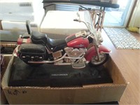 HARLEY DAVIDSON MODEL MOTOR CYCLE, RED/BLK #1