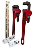 (2) Pipe Wrenches (14" and 10")