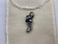 James Avery Stocking with Bear Sterling Charm